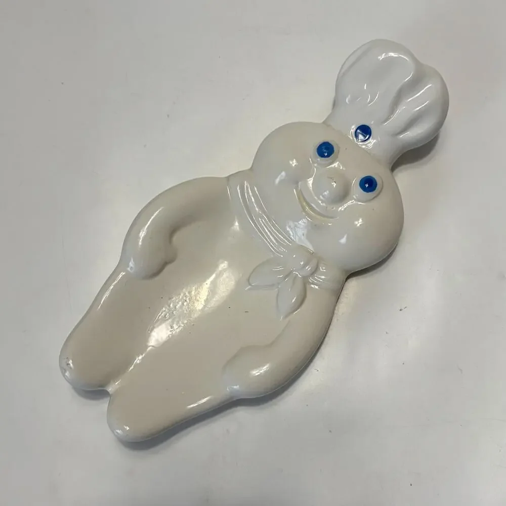 Vintage 1988 Pillsbury Doughboy Ceramic Spoon Rest Made in Taiwan Kitchen Decor